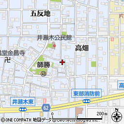 愛知県北名古屋市井瀬木居屋敷1077-3周辺の地図