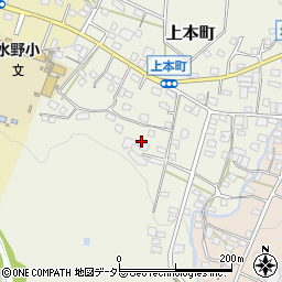 愛知県瀬戸市上本町周辺の地図