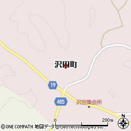 愛知県豊田市沢田町周辺の地図