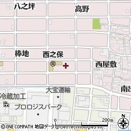 愛知県北名古屋市西之保西出56周辺の地図