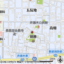 愛知県北名古屋市井瀬木居屋敷1102周辺の地図