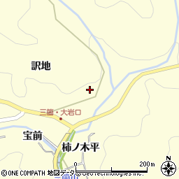 愛知県豊田市三箇町大洞7周辺の地図