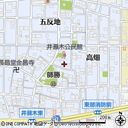 愛知県北名古屋市井瀬木居屋敷1098周辺の地図