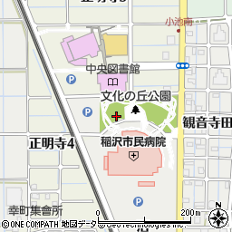 愛知県稲沢市小池正明寺町（鍵田）周辺の地図