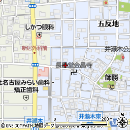 愛知県北名古屋市井瀬木鴨51-1周辺の地図