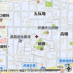 愛知県北名古屋市井瀬木居屋敷1121周辺の地図