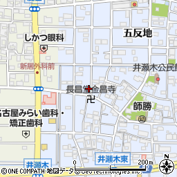 愛知県北名古屋市井瀬木鴨58-3周辺の地図