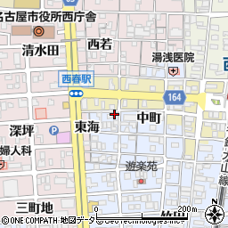 愛知県北名古屋市九之坪西町周辺の地図