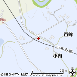 千葉県夷隅郡大多喜町百鉾205-1周辺の地図