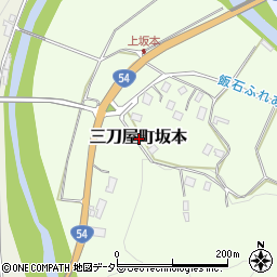 島根県雲南市三刀屋町坂本周辺の地図
