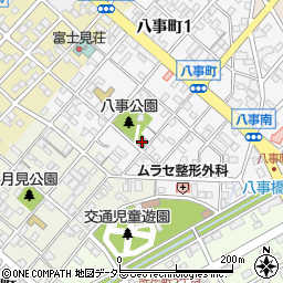 八事公民館周辺の地図