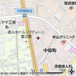 静岡県富士宮市中原町85周辺の地図