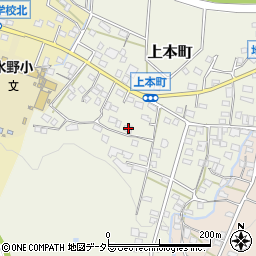 愛知県瀬戸市上本町117周辺の地図