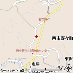 愛知県豊田市西市野々町沢之切周辺の地図