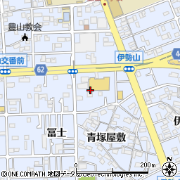 愛知県豊山町（西春日井郡）豊場（冨士）周辺の地図