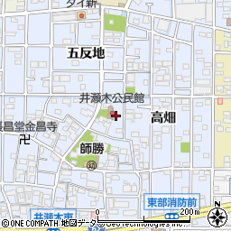 愛知県北名古屋市井瀬木居屋敷1169周辺の地図
