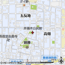 愛知県北名古屋市井瀬木居屋敷1166周辺の地図