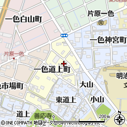 愛知県稲沢市一色道上町周辺の地図
