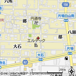 愛知県北名古屋市片場大石25周辺の地図
