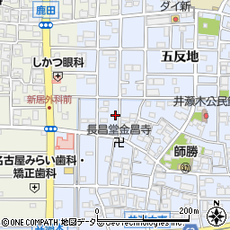 愛知県北名古屋市井瀬木鴨57-2周辺の地図