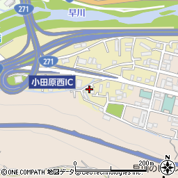 神奈川県小田原市板橋283周辺の地図