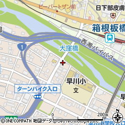 日商物産小田原支店周辺の地図