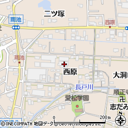 愛知県名古屋市守山区中志段味西原周辺の地図