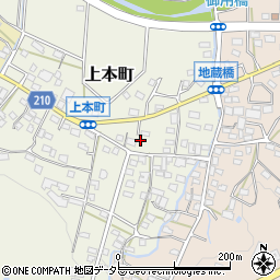 愛知県瀬戸市上本町493周辺の地図
