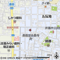 愛知県北名古屋市井瀬木鴨56-1周辺の地図