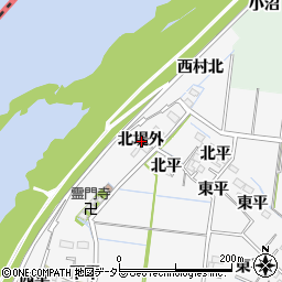 愛知県稲沢市祖父江町神明津北堤外周辺の地図