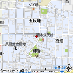 愛知県北名古屋市井瀬木居屋敷1163周辺の地図