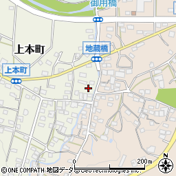 愛知県瀬戸市上本町438周辺の地図