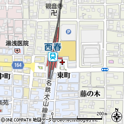 西春駅周辺の地図