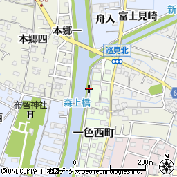 愛知県稲沢市片原一色町橋上周辺の地図