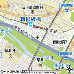 神奈川県小田原市南板橋周辺の地図