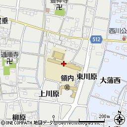 稲沢市立領内小学校周辺の地図
