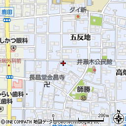 愛知県北名古屋市井瀬木居屋敷1160周辺の地図