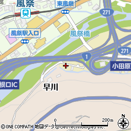 神奈川県小田原市板橋352周辺の地図