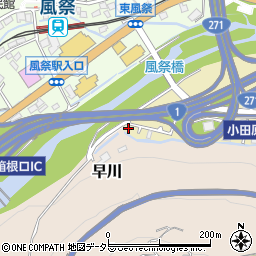 神奈川県小田原市板橋352-22周辺の地図