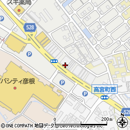 彦根小泉簡易郵便局周辺の地図