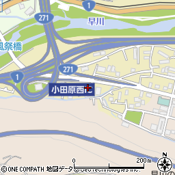 神奈川県小田原市板橋286-13周辺の地図