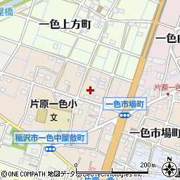 愛知県稲沢市一色中屋敷町周辺の地図
