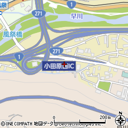 神奈川県小田原市板橋290-22周辺の地図