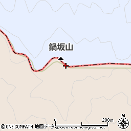 鍋坂山周辺の地図