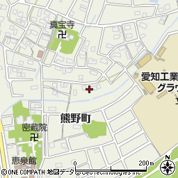 愛知県春日井市熊野町145-3周辺の地図