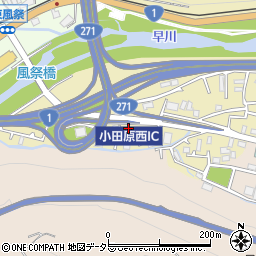 神奈川県小田原市板橋290-18周辺の地図
