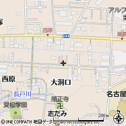 愛知県名古屋市守山区中志段味大洞口周辺の地図