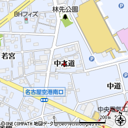 愛知県豊山町（西春日井郡）豊場（中之道）周辺の地図