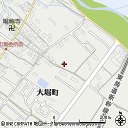 滋賀県彦根市大堀町周辺の地図