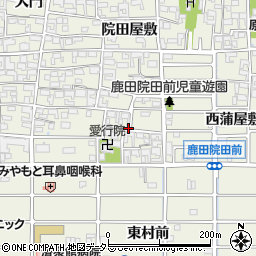 愛知県北名古屋市鹿田丹波屋敷周辺の地図